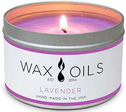 Wax and Oils Scented Candle Lavender