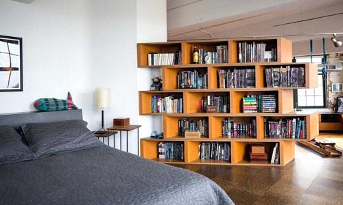 bookshelf divider